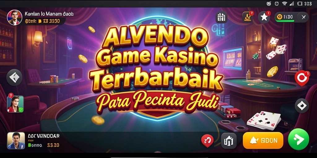 Tampilan gameplay ALVENDO yang menarik dan penuh aksi kasino.