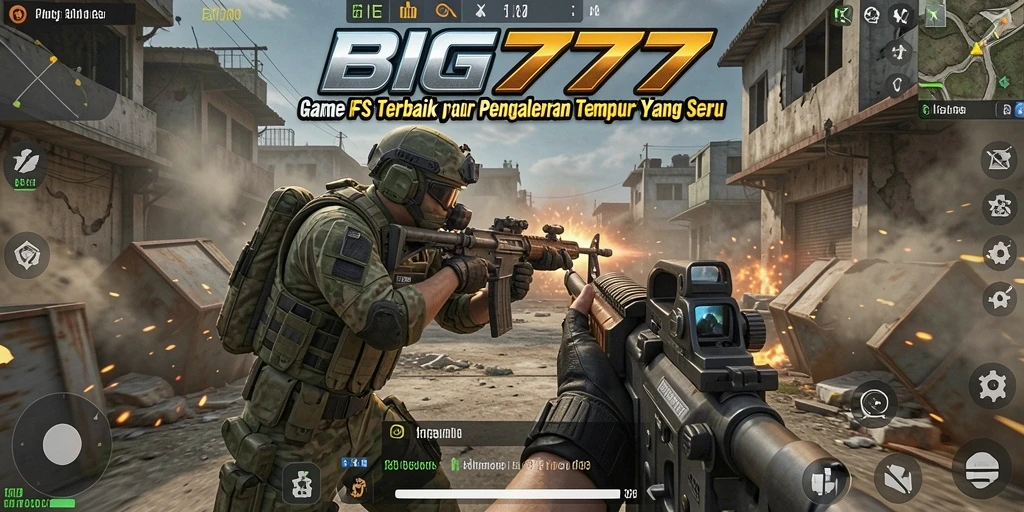 Tampilan gameplay seru dengan aksi tembak menembak yang mendebarkan.