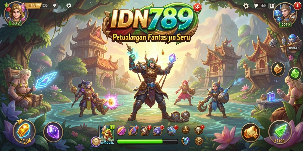 Tampak gameplay seru IDN789 dengan pertarungan epik dan grafik menarik.