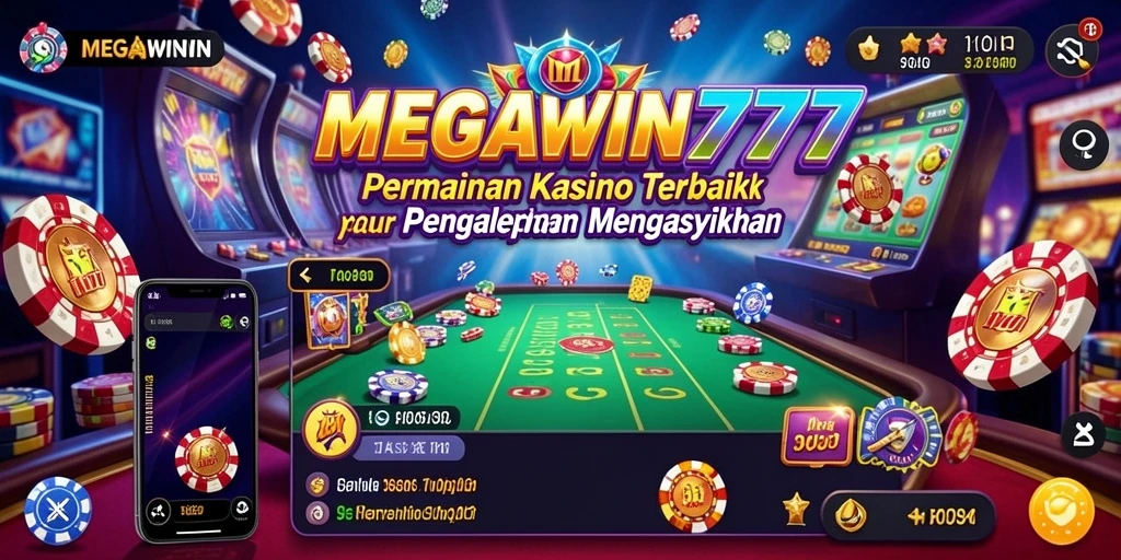 Tampilan menarik dari gameplay MEGAWIN777 dalam suasana Kasino.