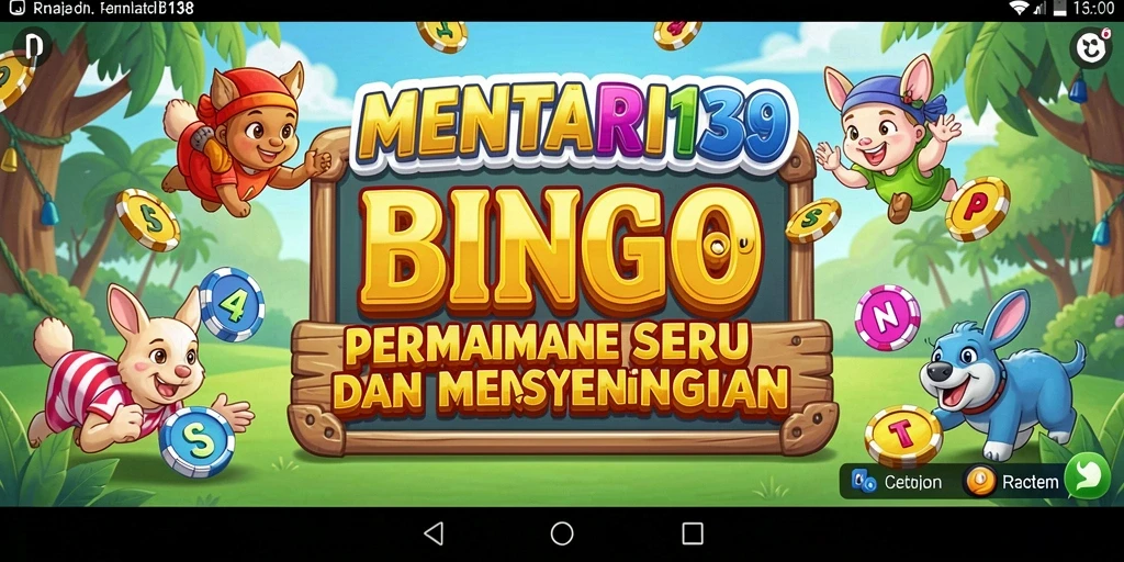 Tampilan menarik dari gameplay MENTARI138 dengan aktivitas Bingo.
