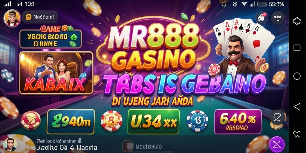 Tangkapan layar utama MR888 menunjukkan gameplay Kasino yang mengasyikkan dan mendebarkan.