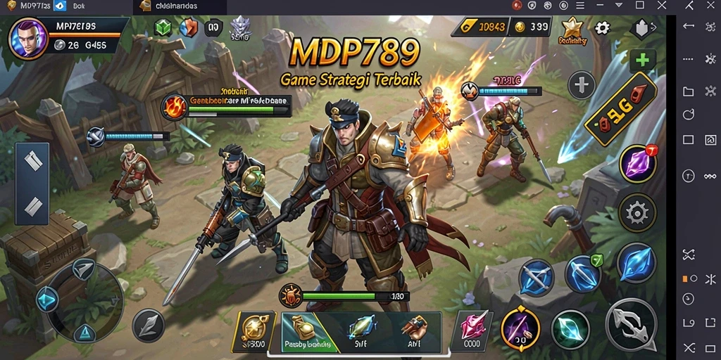 Tampilan gameplay SLG yang menegangkan dan penuh aksi di MVP789.