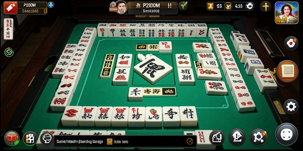 Tampilan gameplay P200M yang menarik dalam game Mahjong.