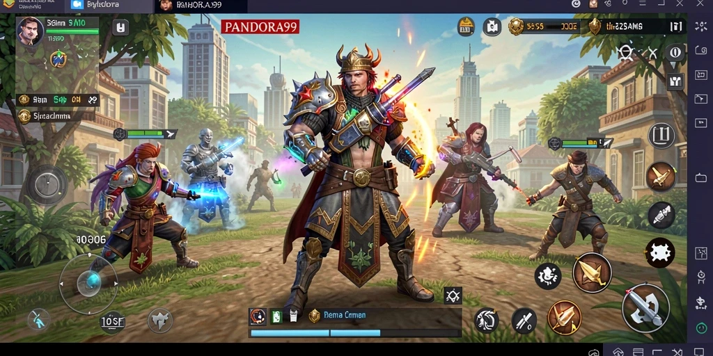 Tampilan gameplay PANDORA99 yang seru dalam pertempuran strategi.