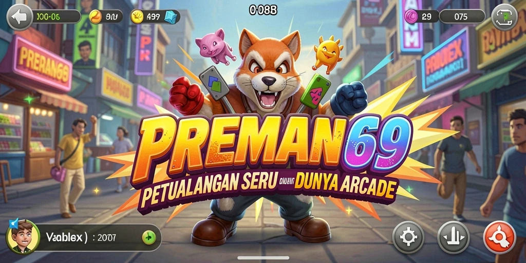 Tampilan dinamis dari gameplay seru PREMAN69.