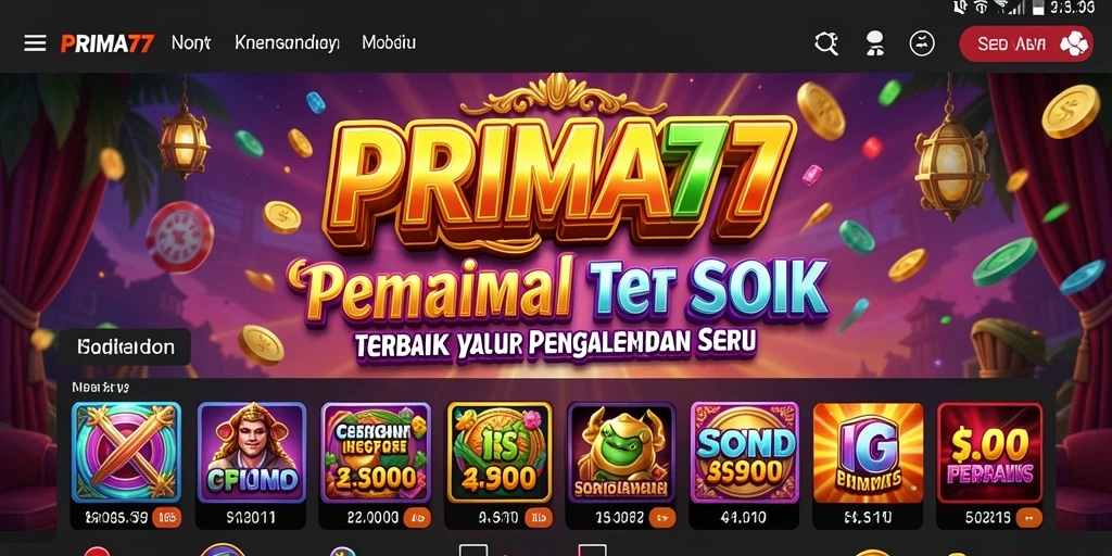 Tampilan gameplay menarik dari game Slot PRIMA77.