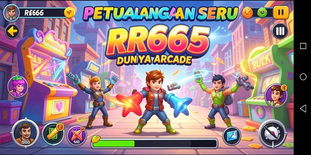 Tangkapan layar menunjukkan gameplay seru dari RR666 yang penuh aksi.