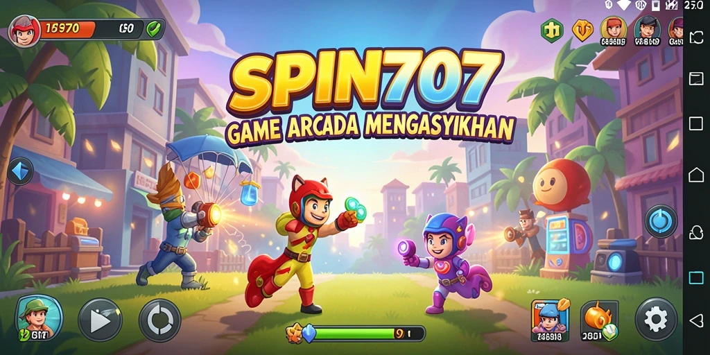 Tampilan gameplay <strong>SPIN707</strong> yang seru dan penuh warna.