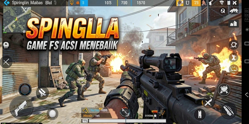 Tampilan menarik dari gameplay SPINGILA yang penuh aksi.