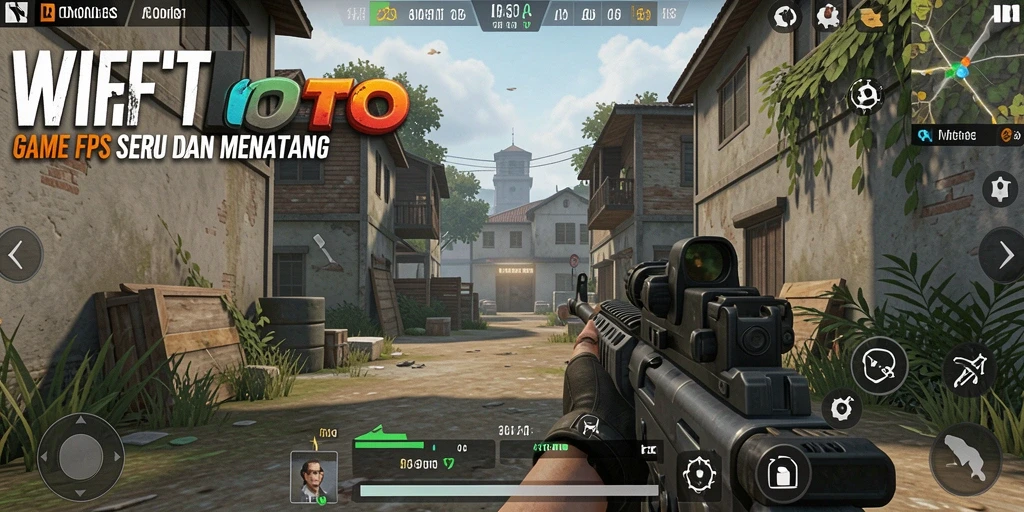 Tampilan gameplay WIFITOTO yang mendebarkan dalam pertempuran FPS.